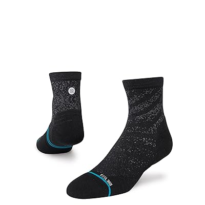Stance Run Light Quarter Crew Cut Socks Shoes Black