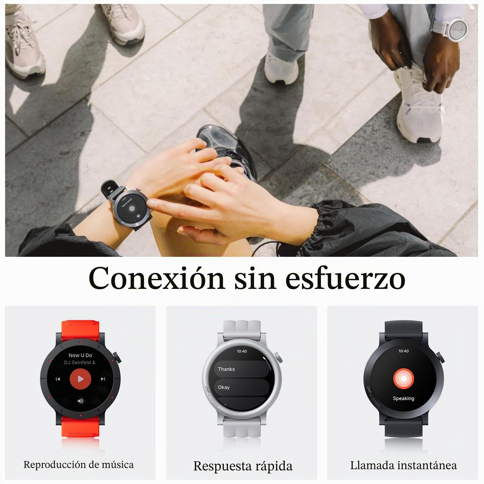 CMF by Nothing Watch 3 Pro – Reloj Inteligente con Pantalla AMOLED 1,43", 13 Días de Batería, GPS de Doble Banda, Llamadas Bluetooth con IA, Control de Ritmo Cardíaco y Sueño – Gris Oscuro