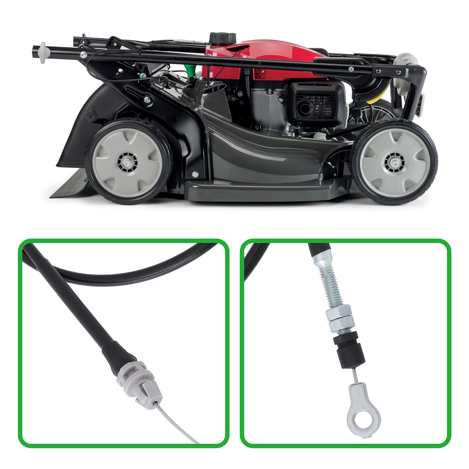 OTOTEC Câble de Commande D'entraînement de Tondeuse à Gazon Pièce de Rechange 54630-VH7-A04 54630-VH7-A03 Compatible avec Honda HRX217