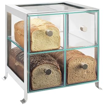 Soho 4 Drawer Bread Case Color Silver