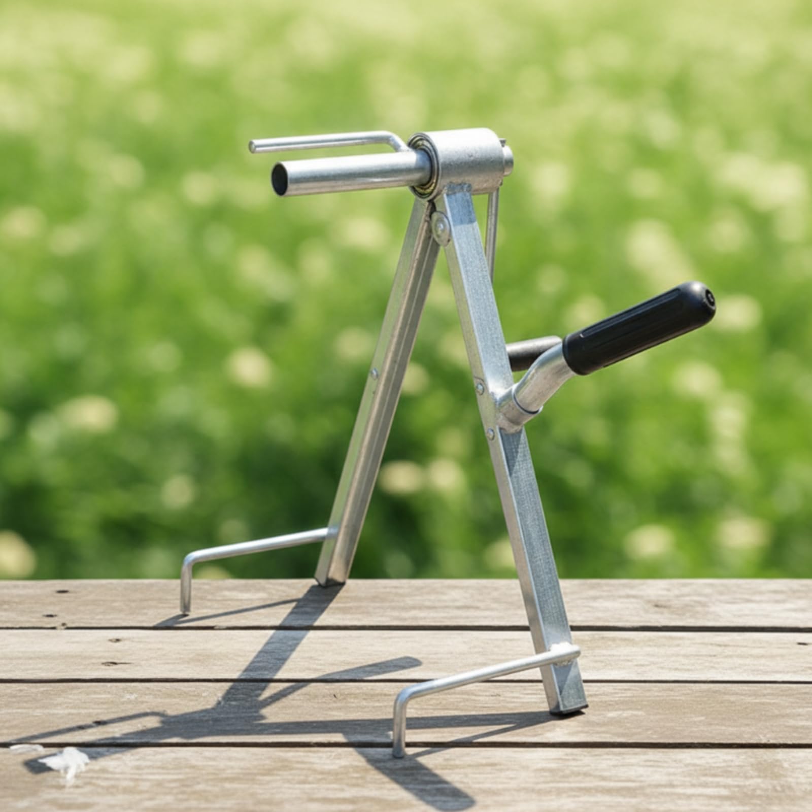 harayaa Irrigation Hose Reel Avvolgitubo Manuale Bobina Avvolgitore Carrello Tubo con Doppio Cuscinetto Struttura in Acciaio al Carbonio Pieghevole Presa