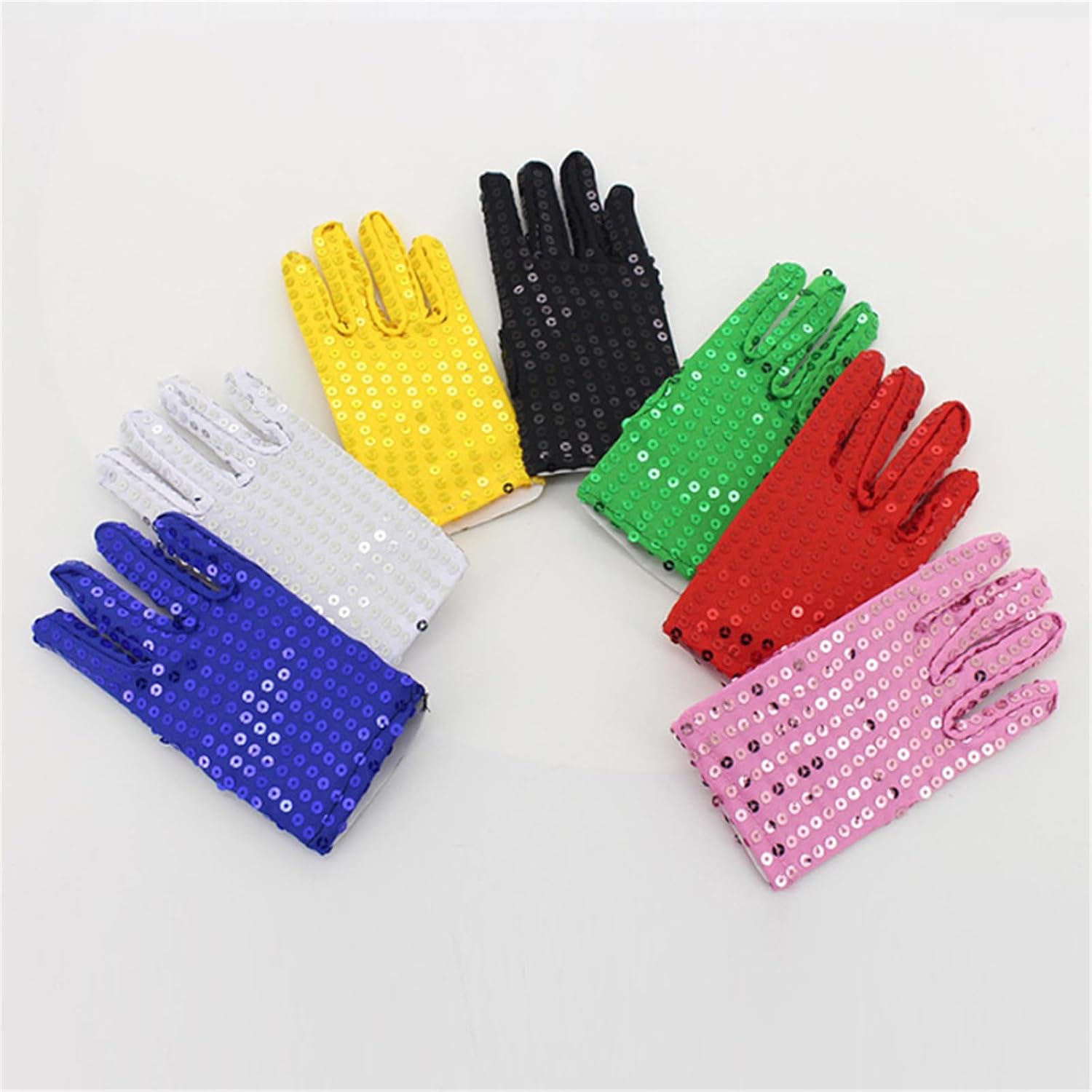 Elastic Sequins Gloves Dance Competitions Shining Singing Christmas Party Delicate Full Finger Sparkling Full Finger Long Long Winter