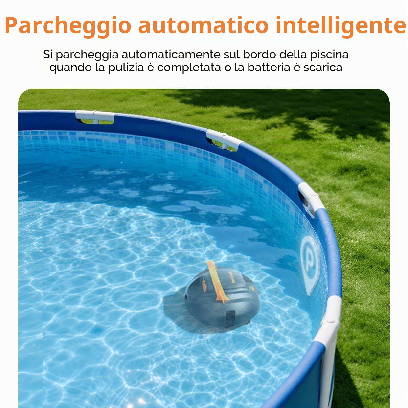 (2026 New) CoasTeering Planet Robot Piscina Senza Fili, 120 Min Autonomia 4500mAh, Doppio Motore, Ricarica Rapida 2,5h, Pulizia Fondo, Acqua Salata & Dolce, per Piscine fino a 80 m²