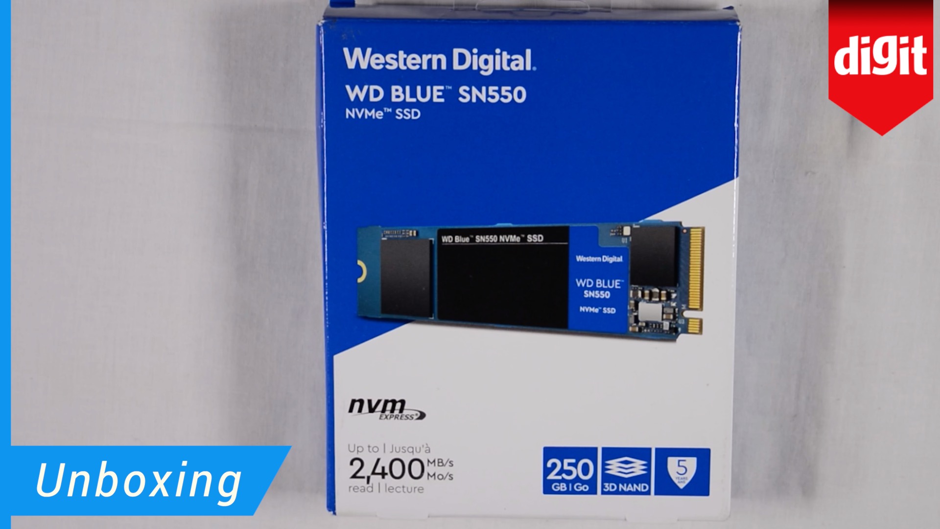 Watch WD Blue SN550 250GB NVMe Internal SSD Unboxing on Amazon Live