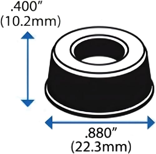 Miniatura 7 de Parachoques autoadhesivos transparentes para pomos de puerta (paquete de 12) – Tapón de manija de puerta pequeña – Protectores de pared para puerta