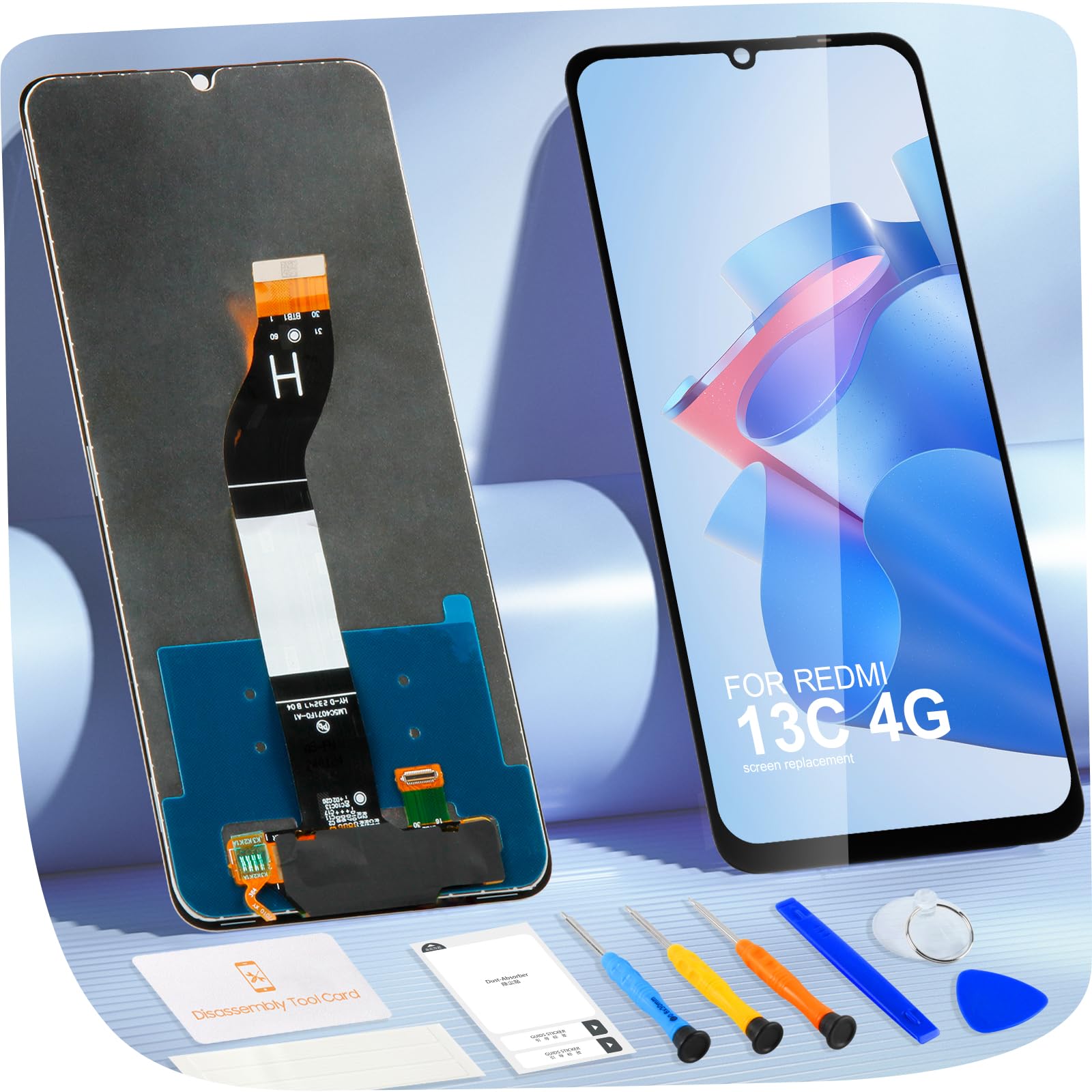 Écran LCD De Remplacement Pour Xiaomi Redmi 13C - 6,74 Pouces - Avec Outils - Compatible Modèles 23100RN82L, 23106RN0DA