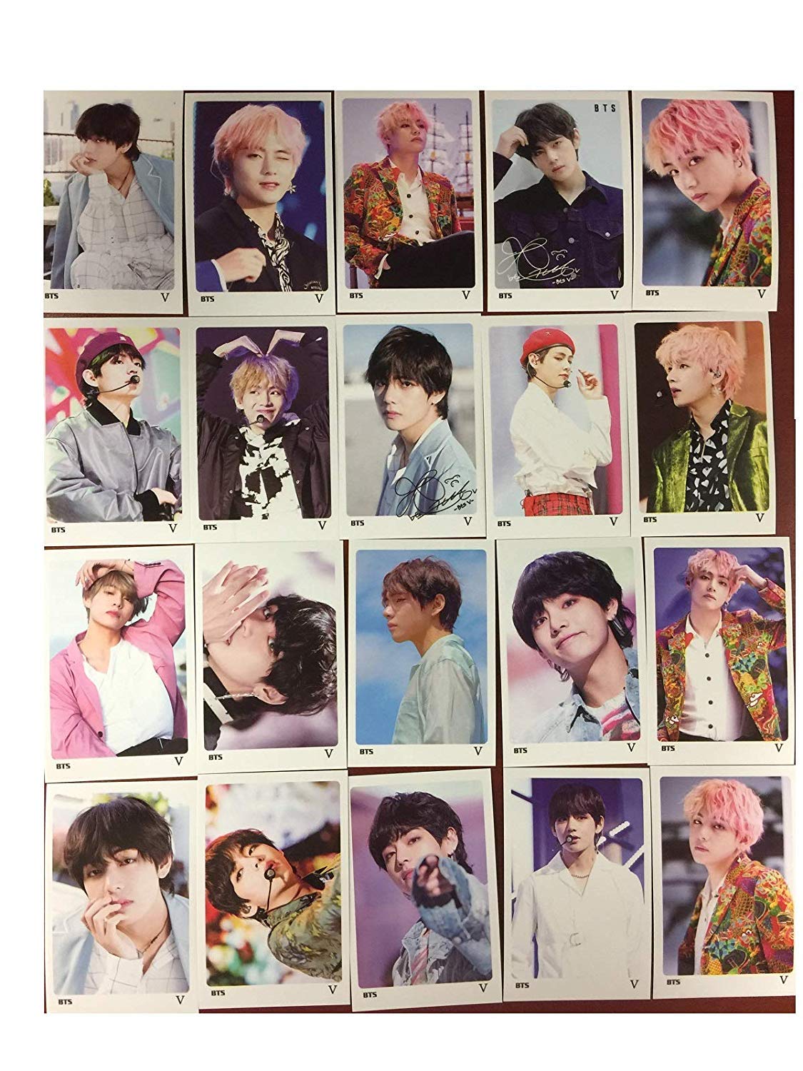 BTS V single CD アメリカ限定 4枚セット Amazon.com: BTS V Solo Photocards 56pcs : Office Products