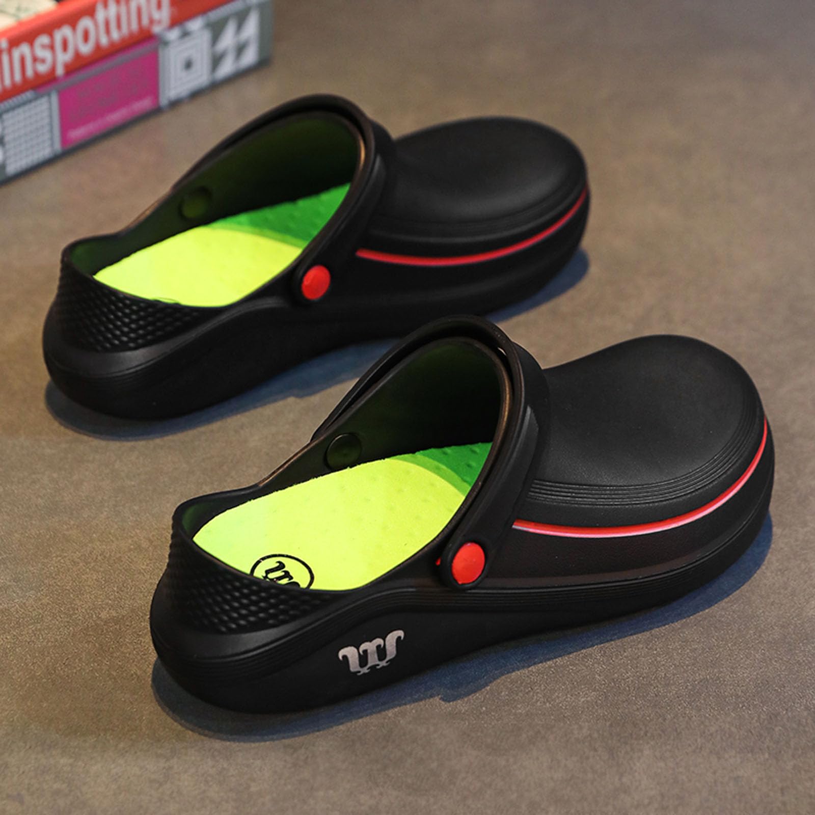 SECHRITE Sabots de Jardin Homme Femme, Clogs Confortables Chaussures Légères pour Jardinage, Loisirs, Camping et Usage Quotidien