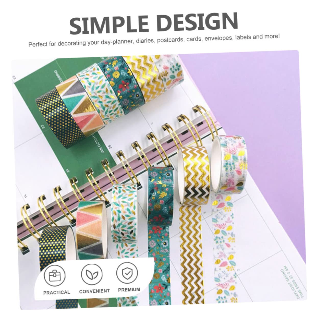 SHINEOFI 30rollen Buntes Washi Tape Dekoratives Papierklebeband Für Hand Accounts Scrapbooking Journaling Abnehmbar Vielseitig Einsetzbar Ohne Rückstände Geruchsneutral