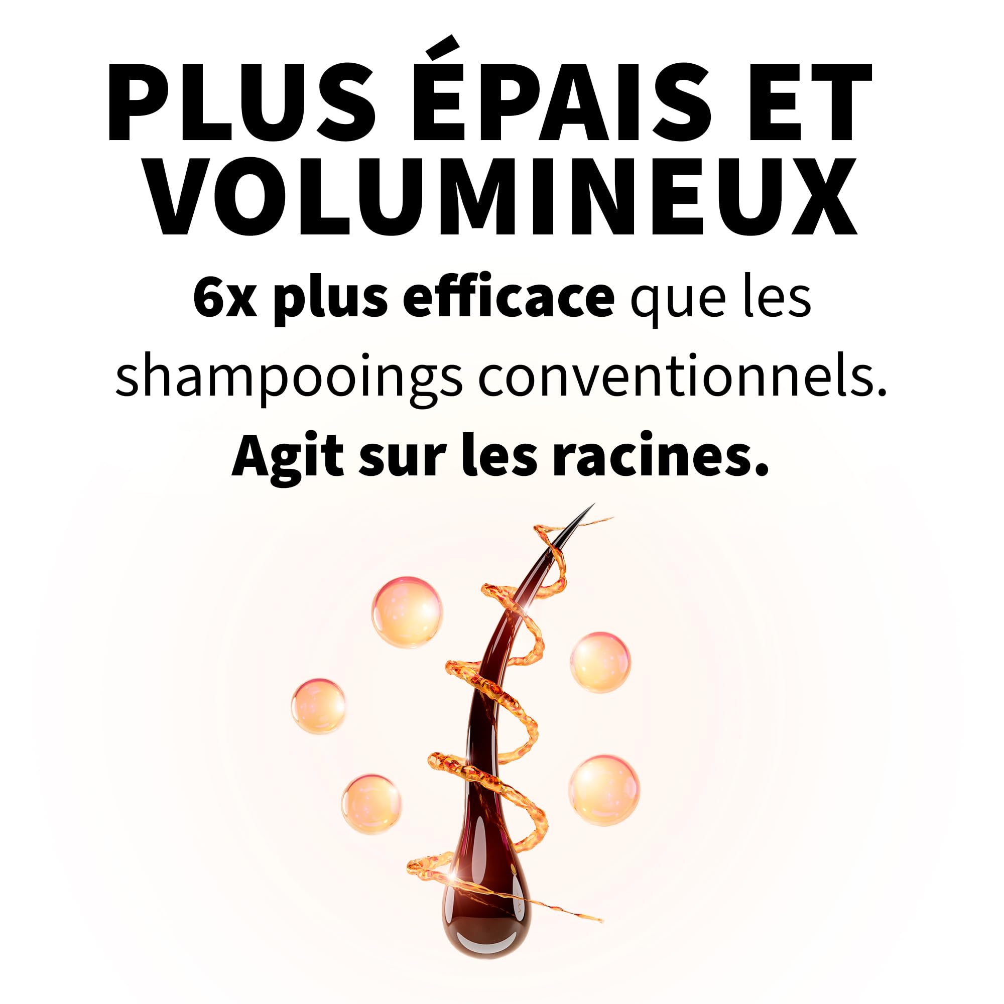 Shampooing Oignon, Caféine et Huile de Ricin pour Cheveux Antipelliculaire Volume Capillaire et Barbe Anti Chute Hydratant Croissance des Cheveux SANS SULFATE 3 x 200 ml