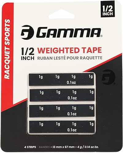 GAMMA Cinta ponderada Peso de pala y raqueta ajustable para mayor control, potencia y velocidad Cinta personalizable para pickleball, tenis, pádel