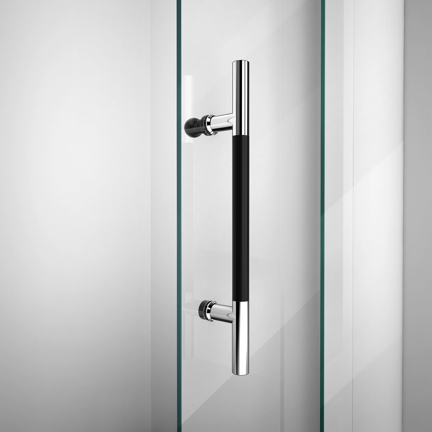 DreamLine Enigma-XT 55-59 in. W x 62 in. H Fully Frameless Sliding Tub Door in Tuxedo Finish, SHDR-61606210-18