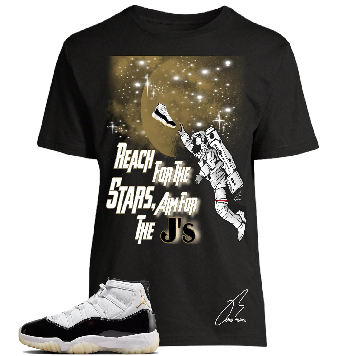 Shirt To Match Jordan Retro 11 DMP Gratitude,Stars Nigeria Ubuy