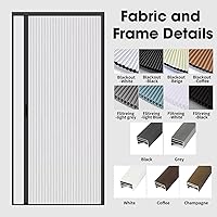 Vista 6 de Puerta celular plegable de acordeón sin perforaciones para puertas celulares, puertas correderas para dormitorios, pasillos, divisores