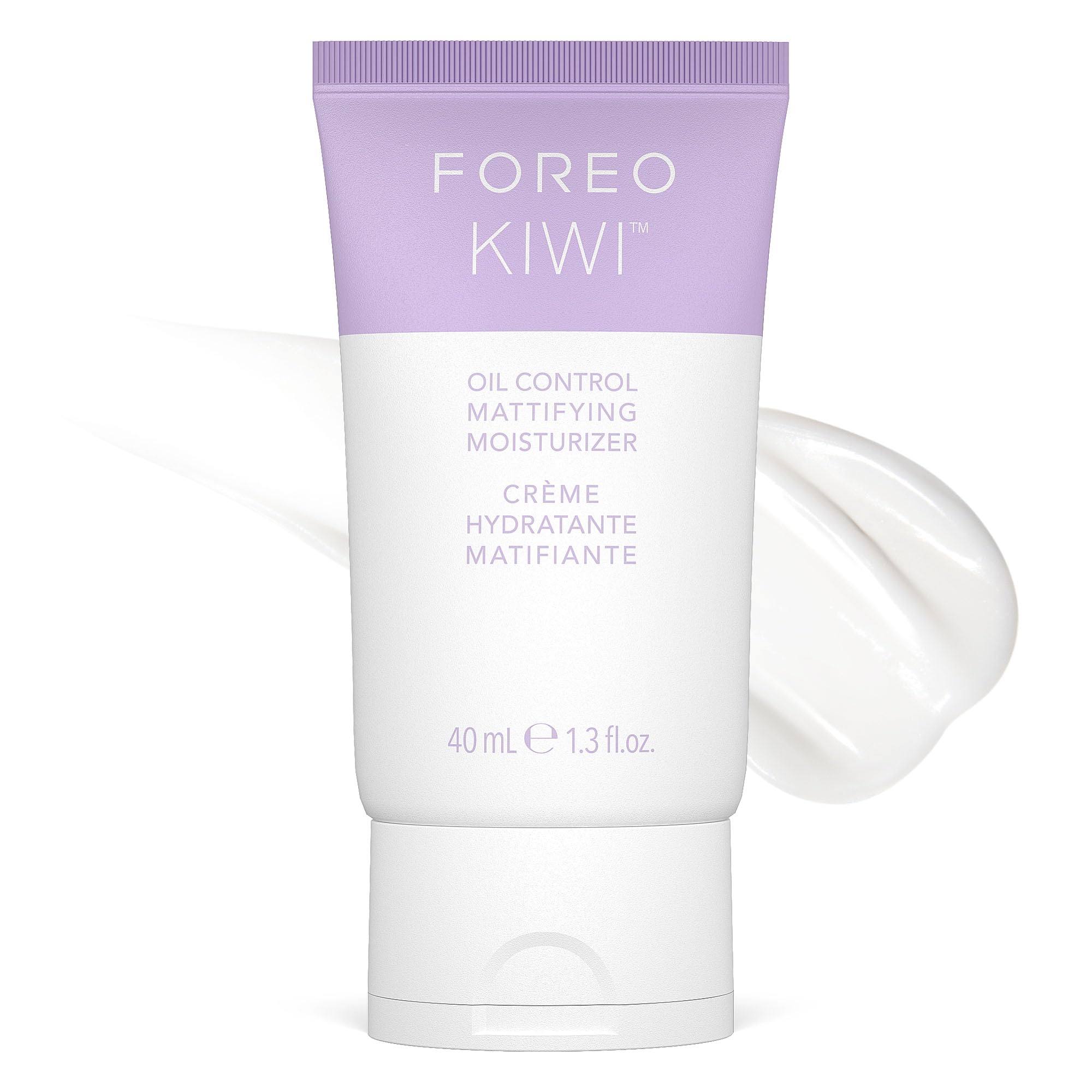 FOREO KIWI Oil Control Mattifying Moisturizer - Aftercare for Microdermabrasion Machine & Blackhead Extractor Pore Vacuum Skincare Tools - For Oily skin with Acne - Dermatologist tested - Vegan, 40 mL