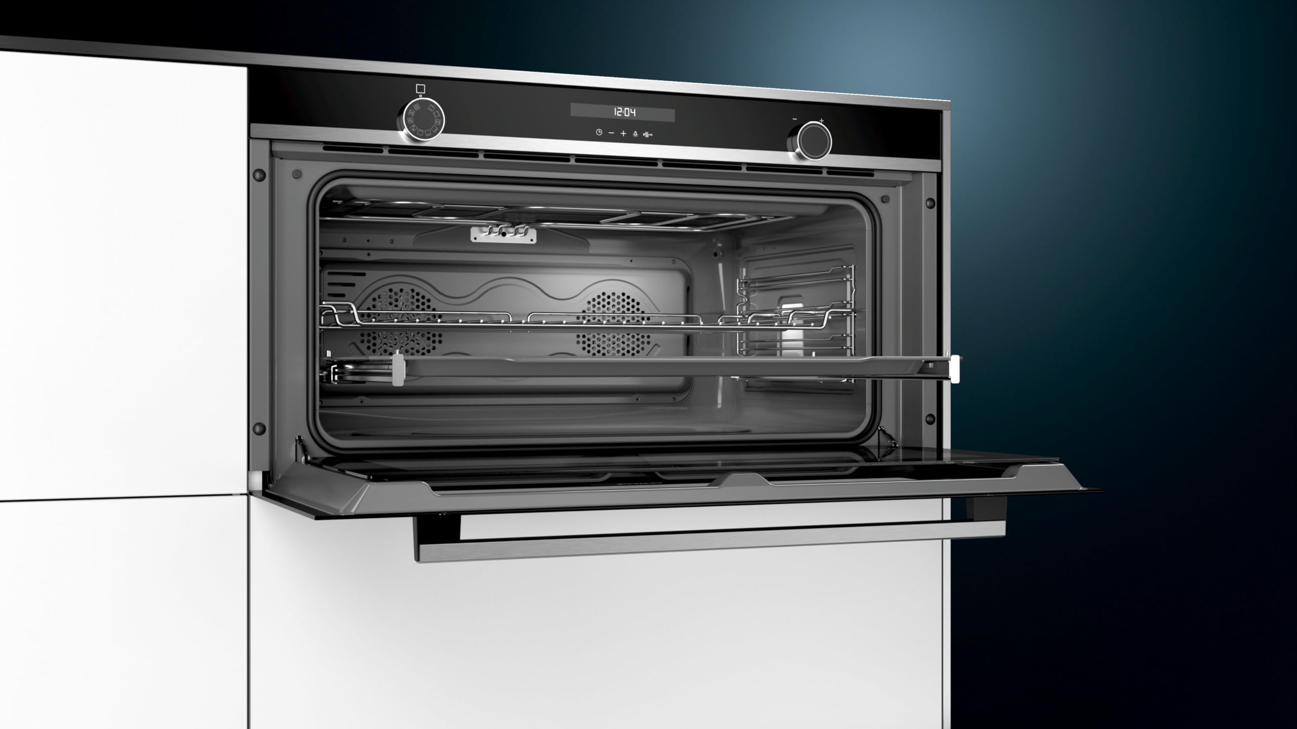 Siemens iQ500 VB558C0S0 Backofen Elektro Einbau 90 cm Heißluft Digital Display Edelstahl A+