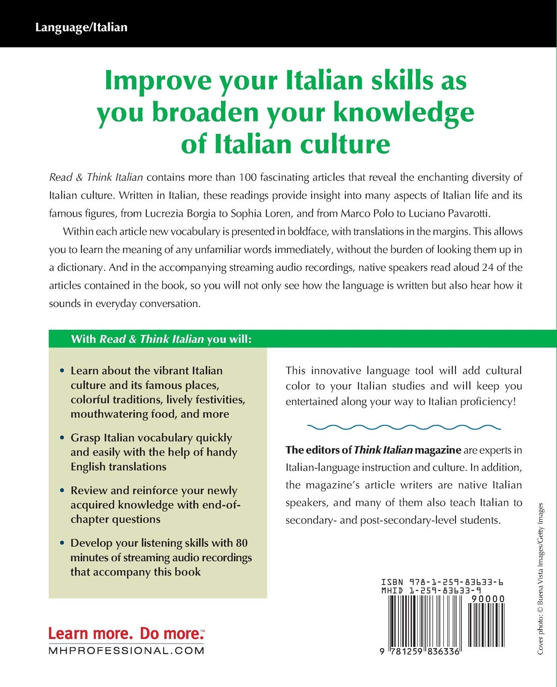 Read & Think Italian, Premium Second Edition (NTC FOREIGN LANGUAGE)