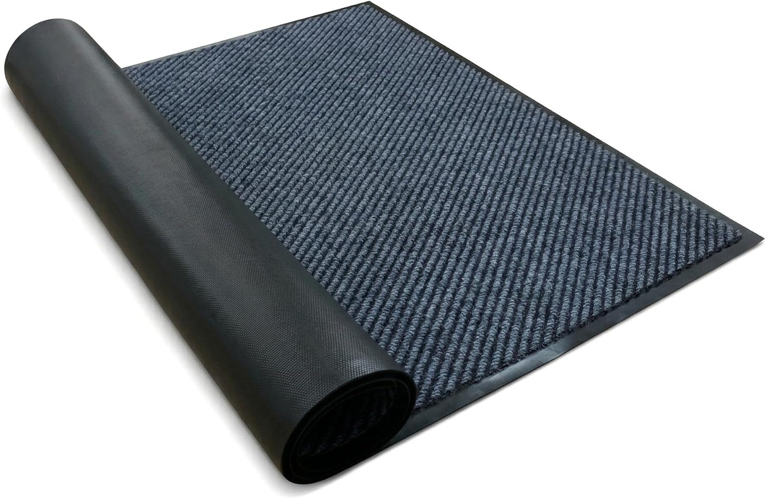 Heavy Duty Doormat for High Traffic Entryways Rug All Weather Door Floor Mat with Ultra Grip PVC Backing Non Slip Welcome Mat for Patio,Entry,Indoor Outdoor (Cold Gray, 24x72inch)
