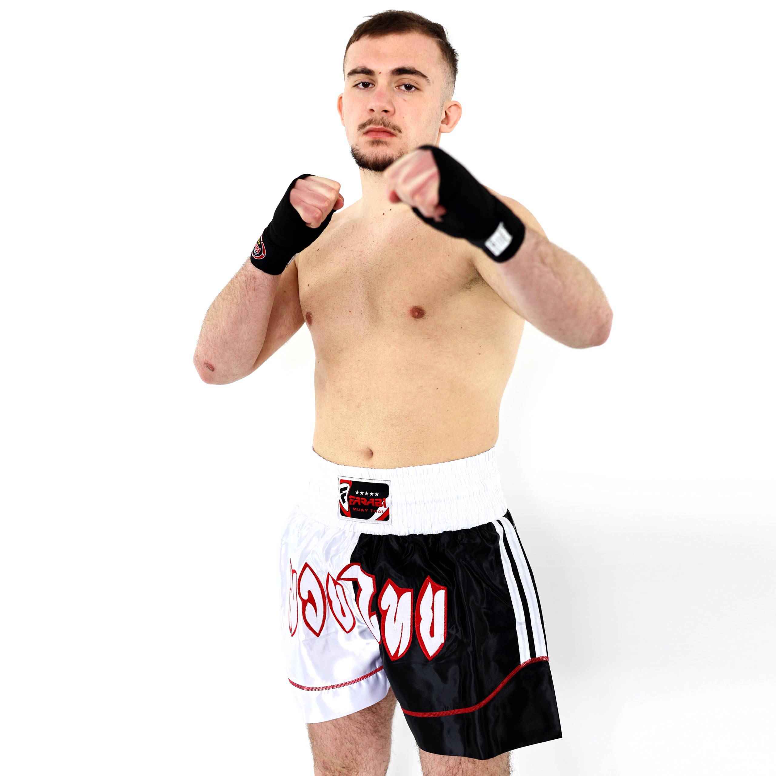 Farabi Sports Dziecięce spodenki bokserskie dla młodych chłopców i dziewcząt spodenki Muay Thai do sztuk walki MMA Grappling Cage Fighting and Gym Training