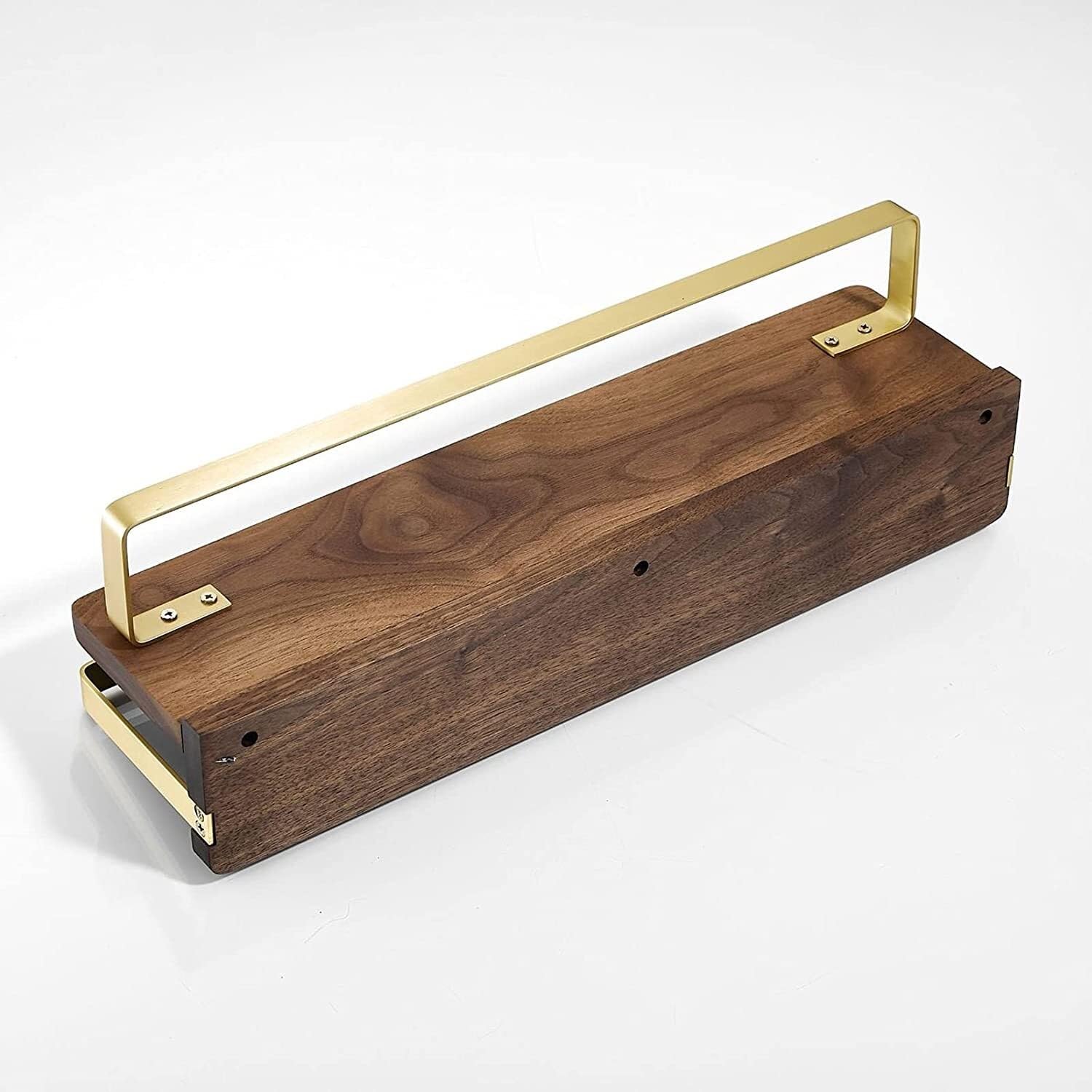 Mensola Bagno Scaffale Portaoggetti per Doccia per Senza Foratura per Bagno in Noce per Cucina WC Scaffale Doccia(30 * 11.5 * 14CM)