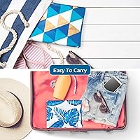 Vista 5 de Jasonwell Water Hammock Pool Floats - 2PACK Fabric Inflatable Pool Hammock Float Floaties 4 in 1 (Saddle Lounge Chair Drifter) Lake Beach Floating