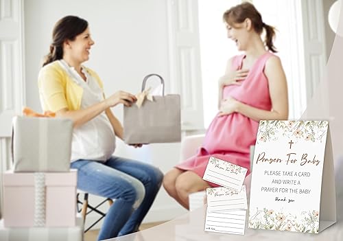 Miniatura 5 de Decoraciones bohemias para baby shower, oraciones para bebé, tarjetas de oración para baby shower, Biblia de bebé, juegos de baby shower, tarjetas
