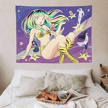 うる星やつら　タペストリー　全巻プレゼント企画❶寸法布約縦1100㎜横730㎜位 フジテレビ限定】うる星やつら タペストリー（描きおろしVer