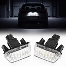 2 PCS LED License Plate Light, Super Bright Rear Lamp Taillight Assembly Replacement, Compatible with Toyota Corolla Camry Yaris Prius C Ractis Verso Vitz Auris
