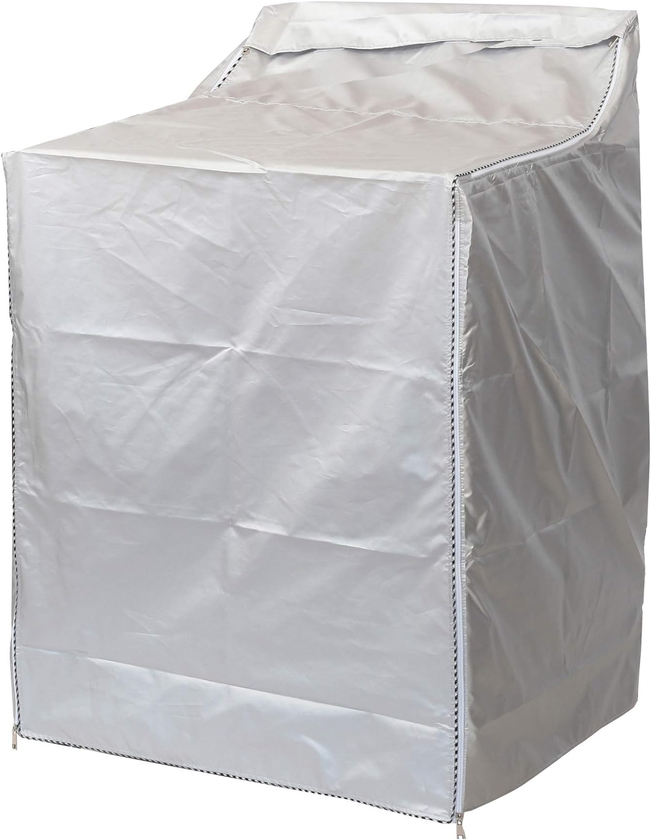 QLLY Washer/Dryer Cover for Top-loading Machine – Waterproof, Dustproof, Sun-Proof, W29”D28”H43” Suitable for most Washers/Dryers on US and Canadian market (Basic Silver)