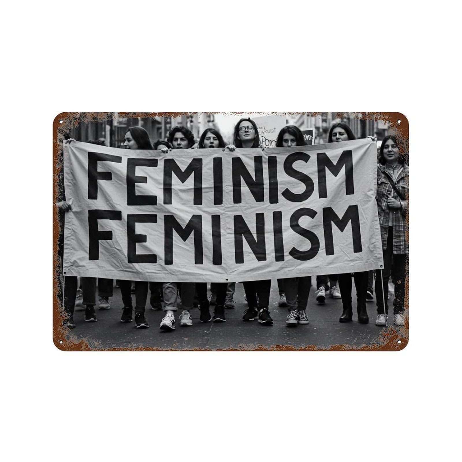 xiaoxiaoshen Feminist Print,. Wall Decor Art Metal Tin Poster Modern Home Decor Art Home Bar Shop Decorations Vintage Sign 20x30cm
