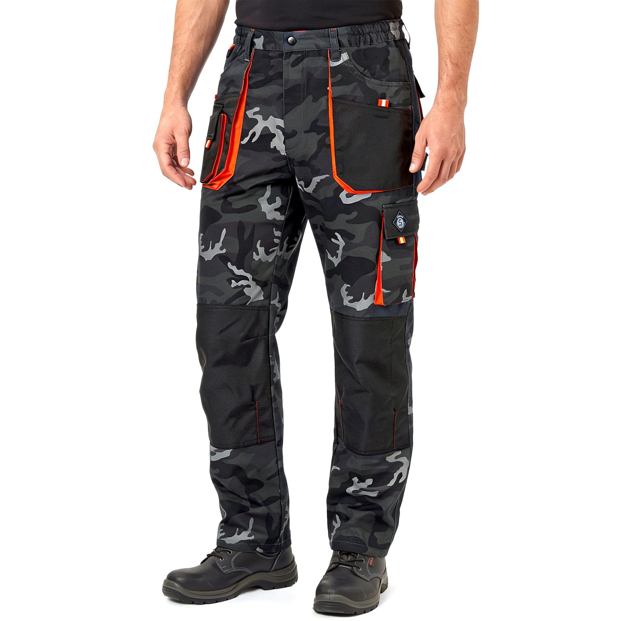 Stenso Emerton Pantalones Cargo de Trabajo para Hombre - Pantalones Multibolsillos de Trabajo Largo para Hombe - Ropa Laboral para Hombre
