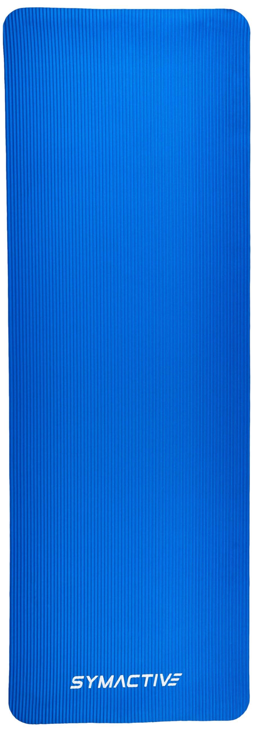 Amazon Brand - Symactive 10mm Extra Thick NBR Yoga Mat with Carrying Strap, Yoga Mat for Women & Men for Workout, Yoga and Fitness (Blue) 4