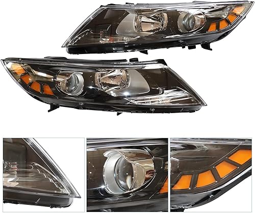 Miniatura 5 de Conjunto de faros delanteros halógenos del lado izquierdo del conductor y del pasajero derecho para KIA Optima 2011 2012 2013 (lado izquierdo y