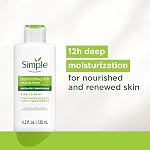 Simple, Kind à la peau régénérant riche hydratant, 12 heures d'hydratation, vitamine riche hydratant pour aider à lisser et adoucir la peau - 125ml