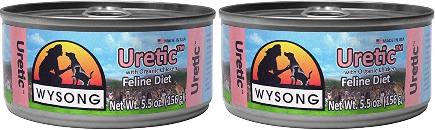 Wysong Uretic With Organic Chicken Feline Diet Canned Cat Food, Twenty Four - 5.5 Ounce Cans
