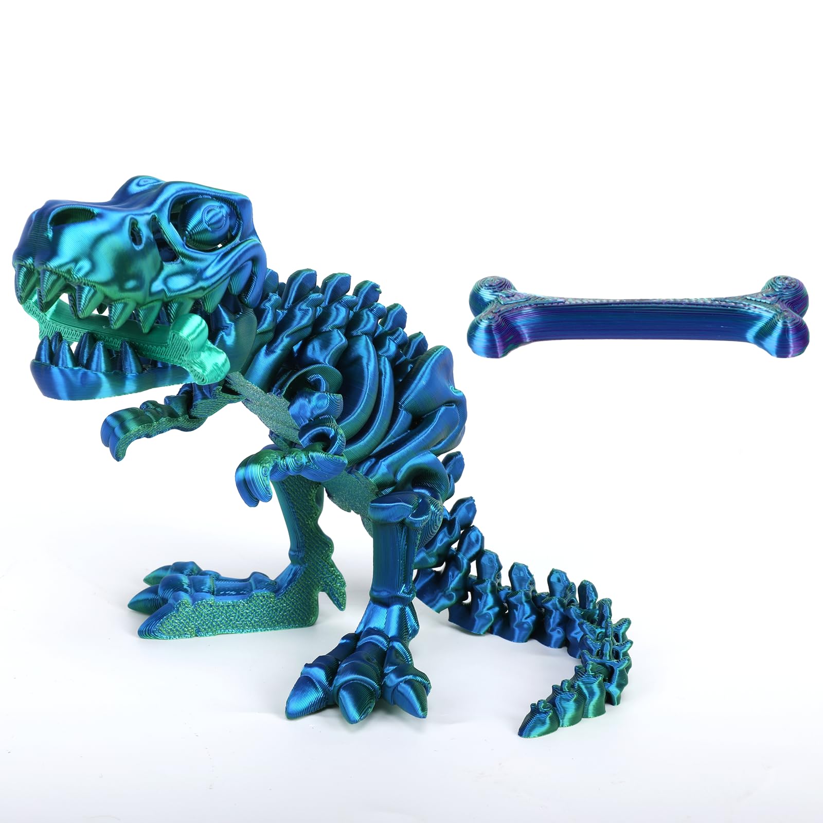 Amazon | Varuotu 3Dプリント 恐竜の骨 3Dプリント 動物 恐竜 フル関節