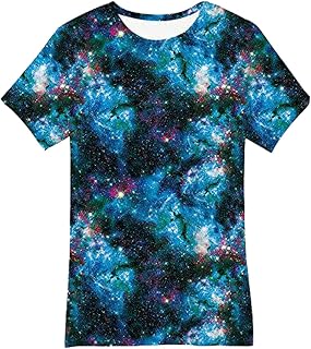 Camiseta para niños y niñas 3D camiseta fresca de manga corta camiseta de verano para niños jóvenes adolescentes 6-14 años