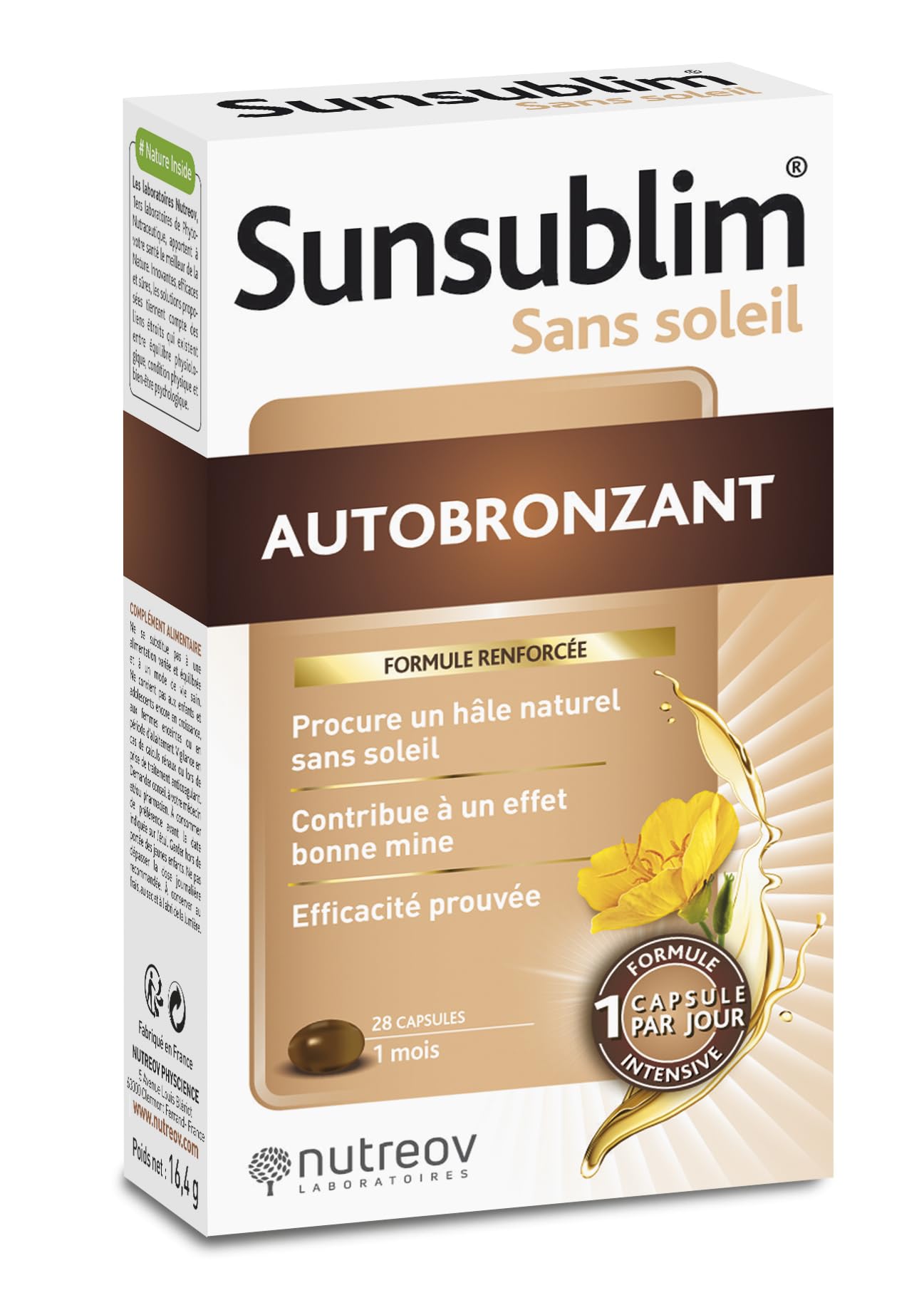 Nutréov SUNSUBLIM autobronzant ultra krem bezalkoholowy, 28 sztuk, do wszystkich rodzajów skóry