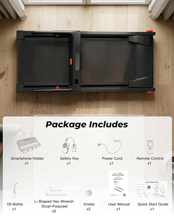 Superun Foldable Walking Pad with 5% Incline Desk Treadmill by Superun - Used condition - Image 8
