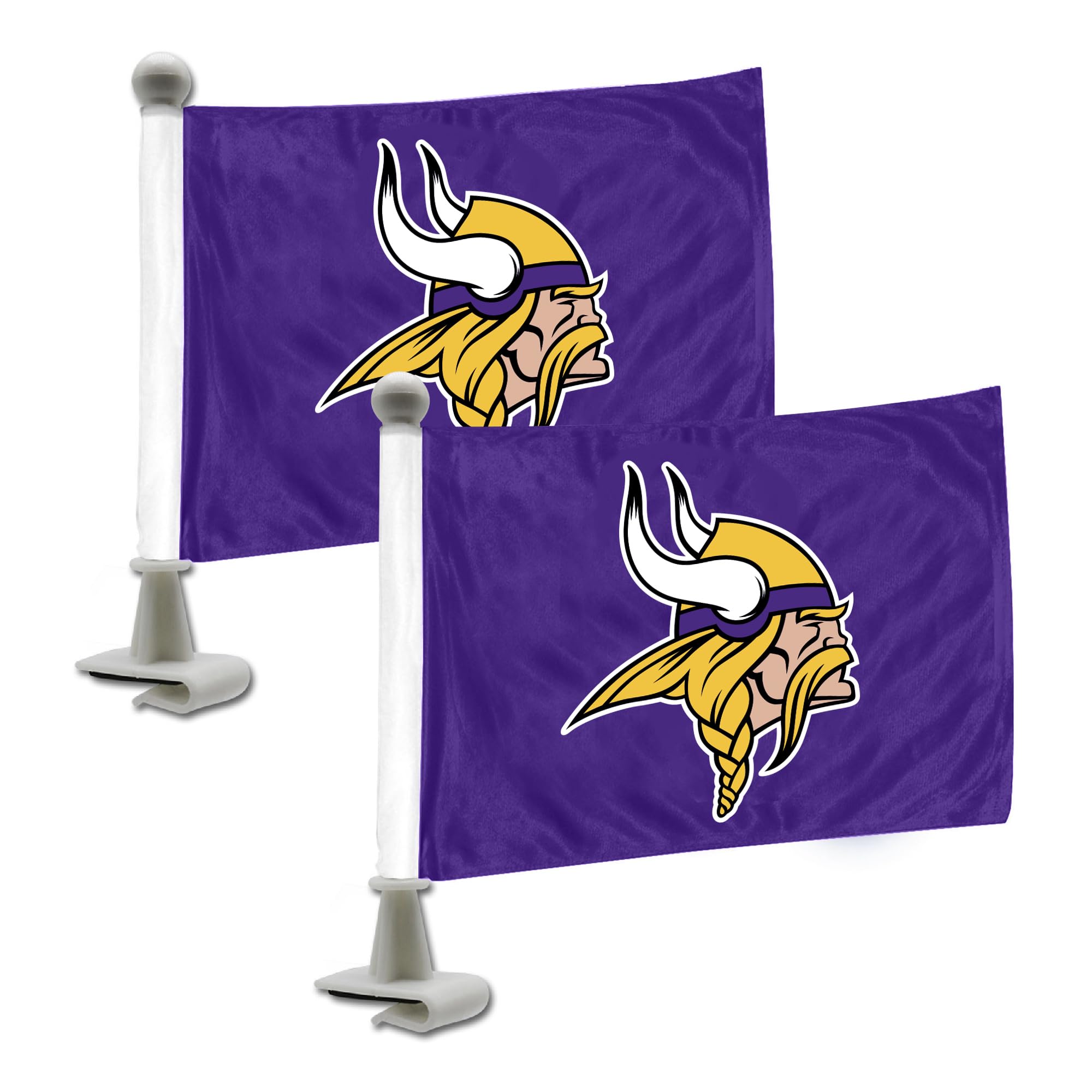 FANMATS ProMark NFL Minnesota Vikings Flag Set 2-Piece Ambassador Style, Team Color, One Size (8162089917)