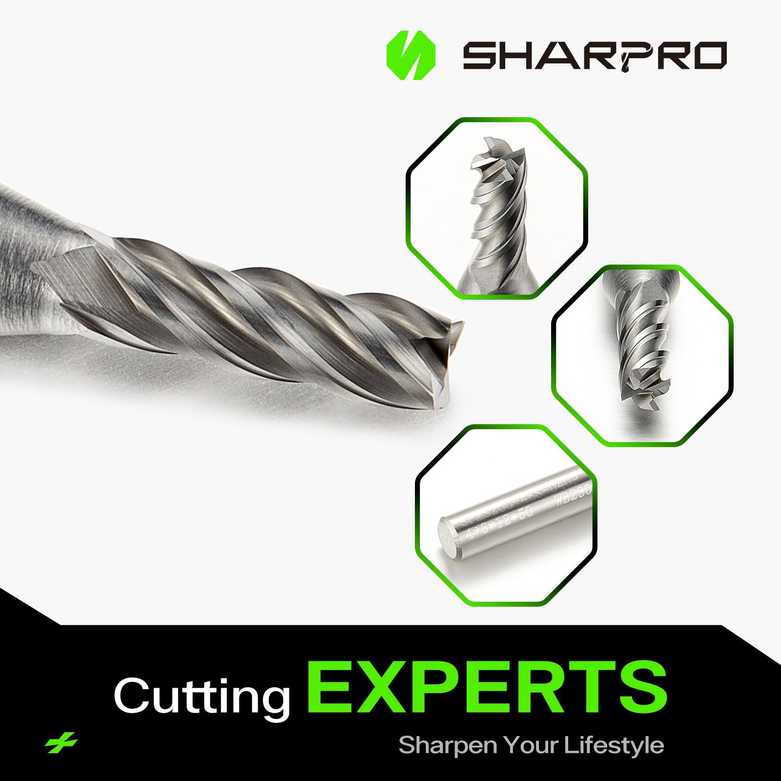 5/8" X 1-5/8" LOC 4-Flute Variable Helix / Pitch Carbide End Mill CC - AlCrN FX Coated - Machinery Canada - Techleader - View #8