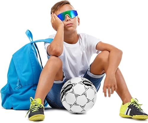 Vista 84 de MVPTGRS Gafas de sol de béisbol juveniles para niños y niñas de 8 a 14 años TR90 con marco para niños, gafas de sol deportivas para sóftbol