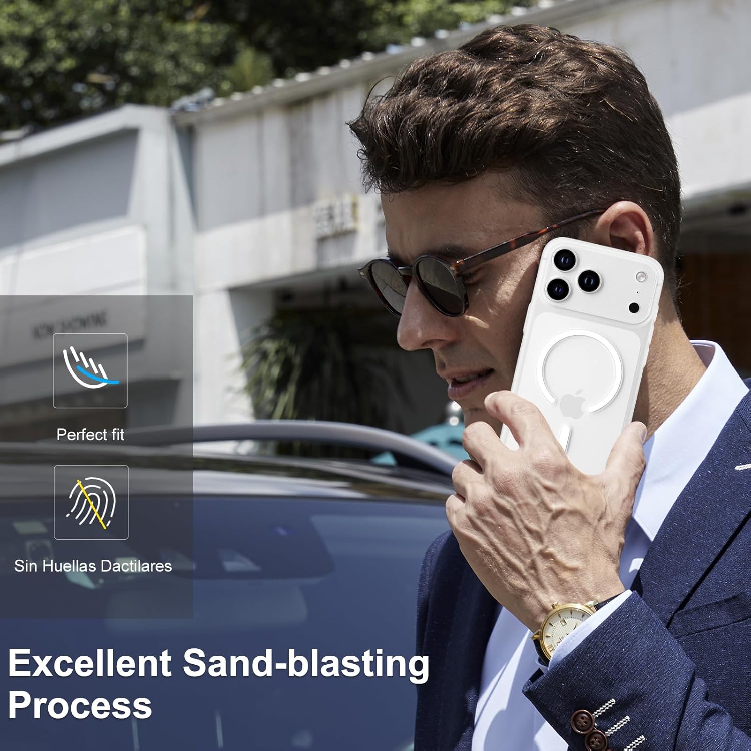 memumi Magnetic for iPhone 17 Pro Max Thin Case, Lightweight 0.3mm with Camera Full Protection for iPhone 17 Pro Max Magnetic Case Compatible with Mag-Safe in Minimalist, White - Image 7