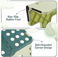 Vista 6 de ACSTEP Taburete plegable de 9 pulgadas, capacidad de 300 libras, taburetes plegables de plástico para niños y adultos, taburete plegable adecuado