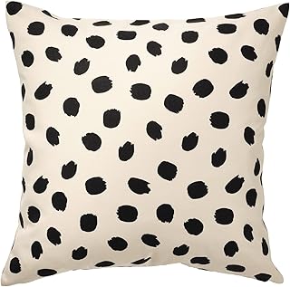 IKEA ベッドカバー 通販:人気デザイン&サイズ比較 12 Ikea ODDNY Oddney Cushion Cover - Off White Polka Dot Black 20x20 Inch 205.238.28