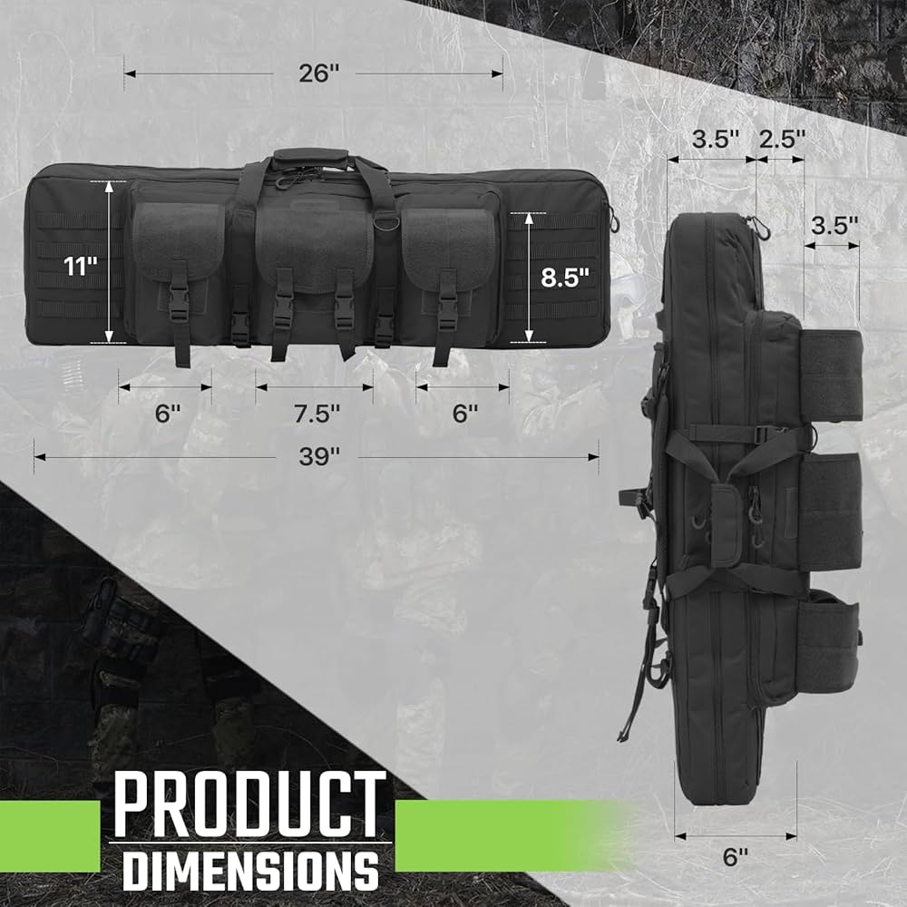Amazon.com: Magshion 40-inch Gun Bag for Rifles, Double