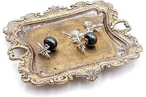 Funly mee Small Gold Bathroom Tray: A Sophisticated Trinket Dish