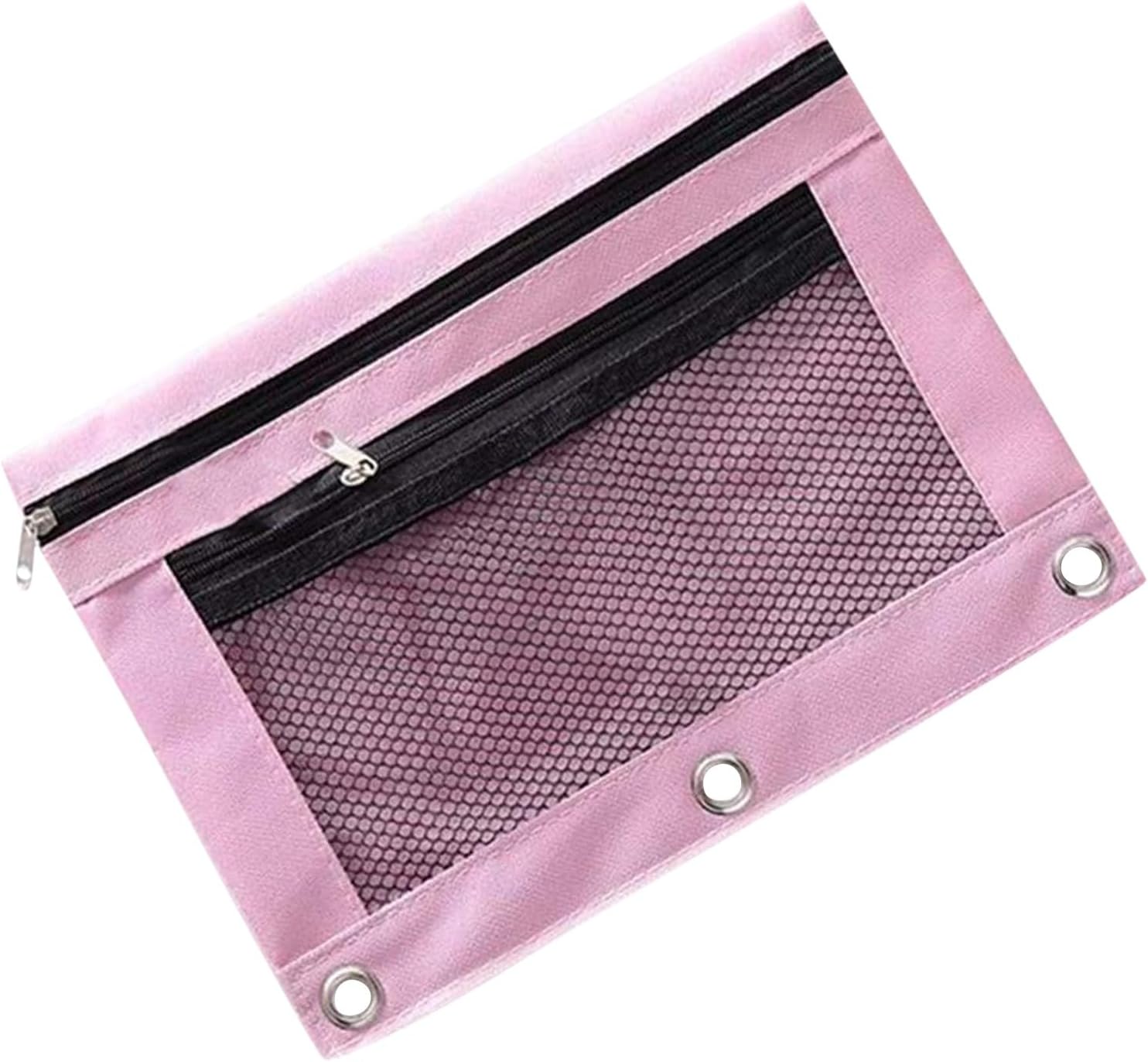 Double Zipper Pencil Bag,3Ring Pencil Pouch, Pencil Bags