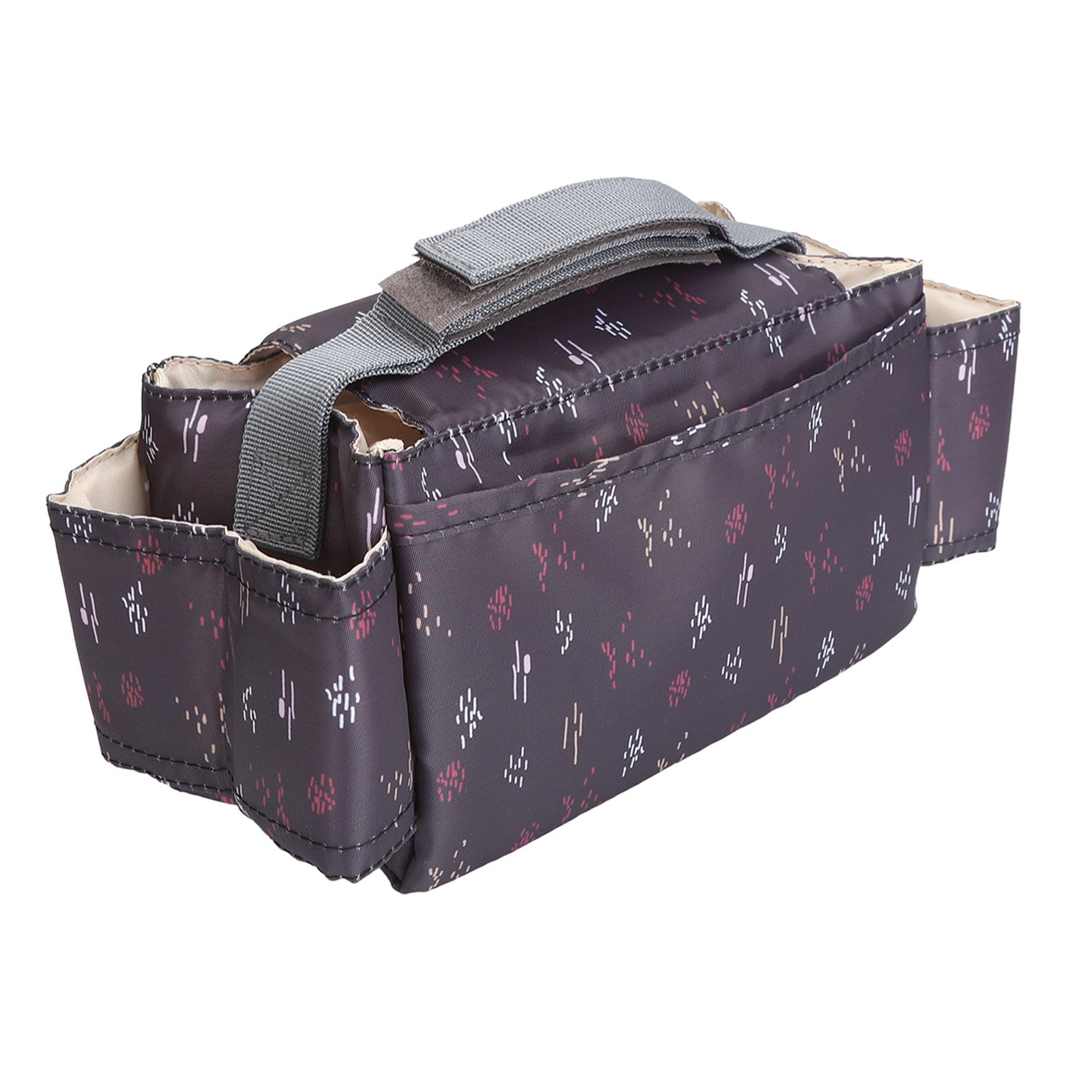 HOINCO Universal Baby Passeggino Organizer, con Il Supporto di Tazza Isolato Aumentato, Borsa A Rete Rimovibile, Borsa del Telefono e Tracolla, si Adatta Alla Maggior Parte dei Passeggini