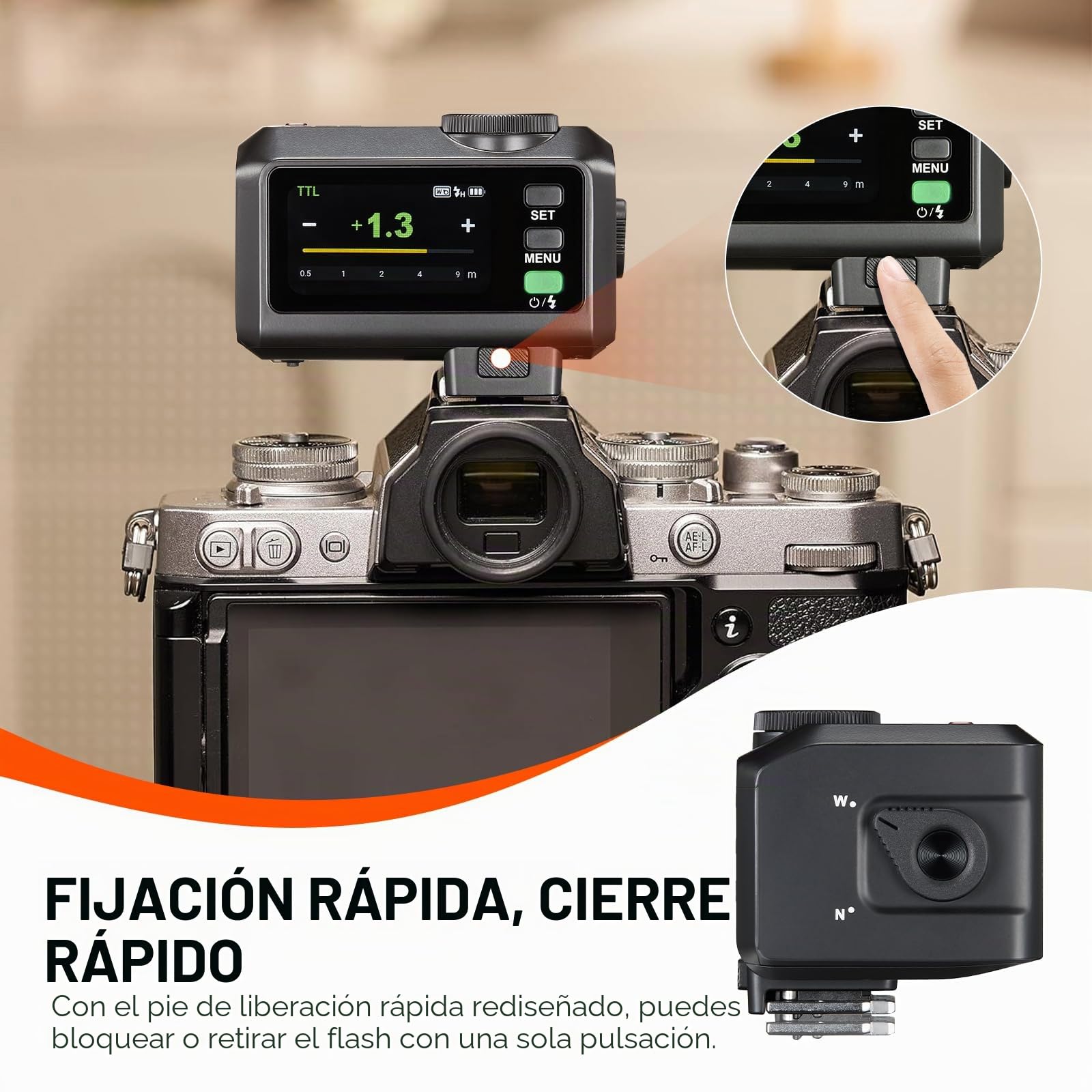 Flash para cámara GODOX iT30Pro-F, exposición automática TTL, Sistema de 2,4 GHz, sincronización de Alta Velocidad de 1/8000 s, Flash pequeño, Compatible con cámaras Fuji